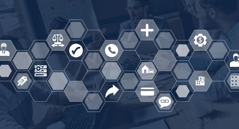 varioius feature icons for Integrations Periodical