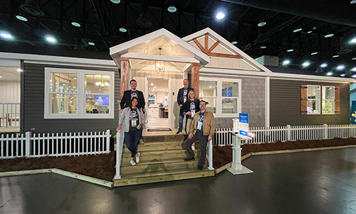Employees at the Louisville Manufactured Housing Show